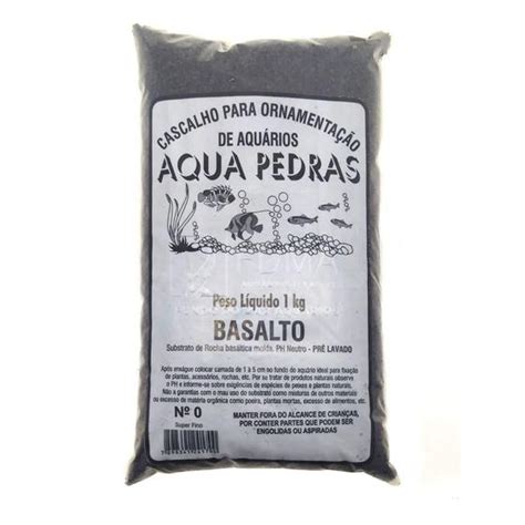 Substrato Basalto Para Aquários E Jardins Decoração N0 1Kg Aqua