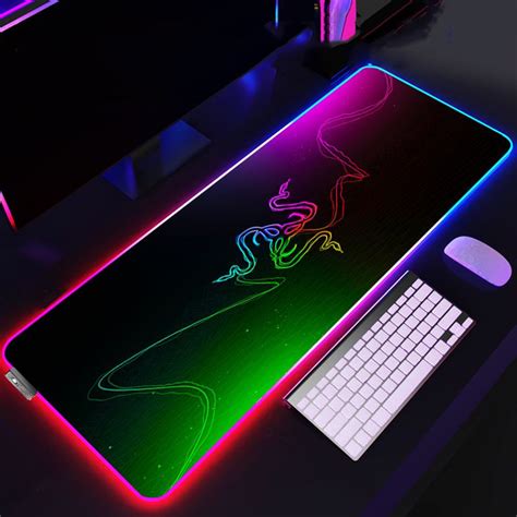 Razer Коврик для мыши Светящийся коврик для мыши, XXL, зеркальный ...