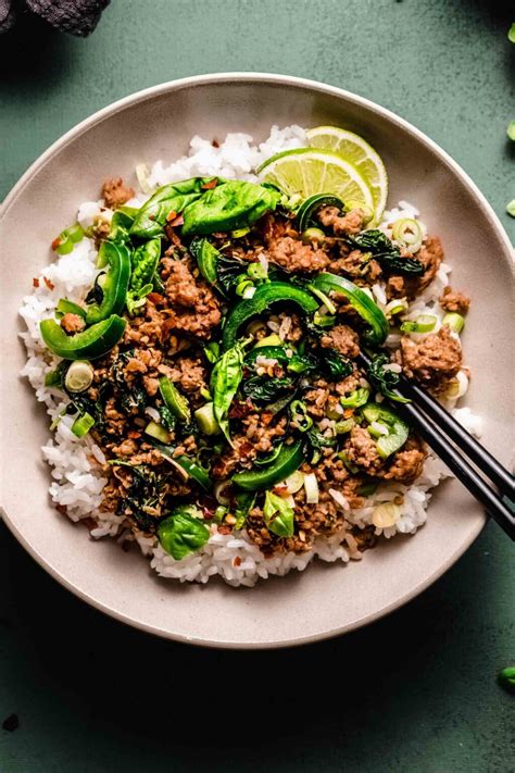 Easy Thai Beef Stir Fry With Basil Thai Ground Beef