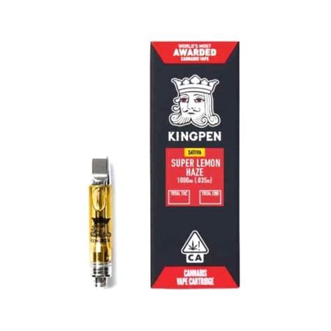 Super Lemon Haze G Vape Cartridge From Kingpen On Bud