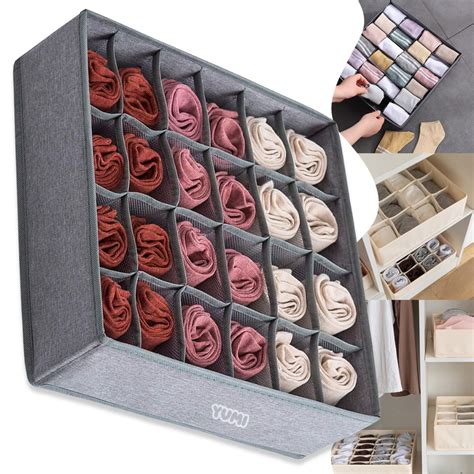 Organizador Dobr Vel Compartimentos Para Roupas Ntimas Meias Cuecas Calcinhas Lingerie