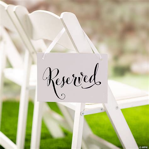 Wedding Reserved Sign