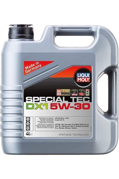 Liqui Moly Special Tec Dx1 Gen2 5w30 Motor Yağı 4 Litre Üretim Yılı 10