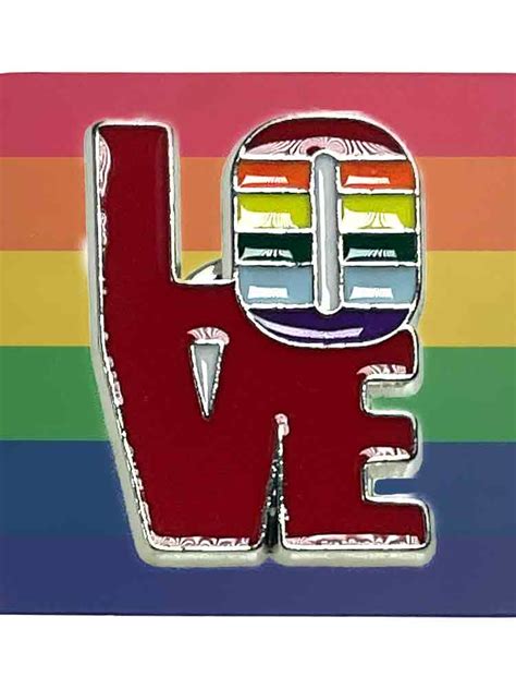 günstig kaufen Gay Pride Regenbogen Anstecker Pin LOVE Spexter