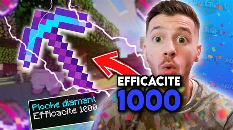 Comment Avoir Une Pioche Efficacit Sur Minecraft Youtube