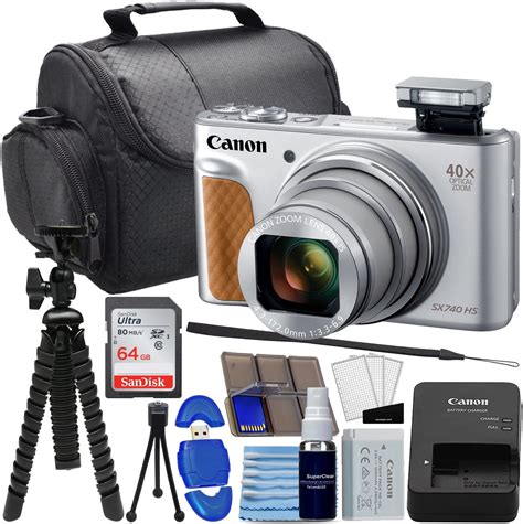 Canon Powershot Sx740 Hs Digital Camera Black Bundle
