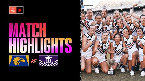 West Coast Eagles V Fremantle Highlights Round 5 S7 Aflw Youtube