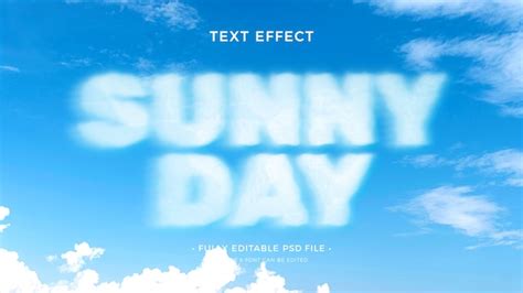 Premium Psd Clouds Text Effect