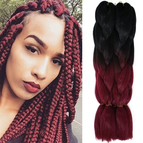 Ombre Xpressions Kanekalon Braiding Hair Colors 24 100g Ombre Synthetic Expression Braiding