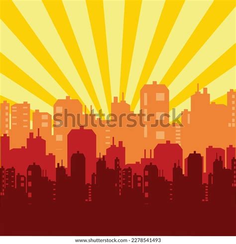 City Skyline Silhouette Vector Image Stock Vector (Royalty Free ...