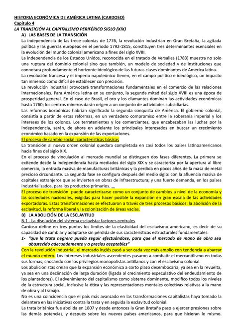 Historia Economica De America Latina Cardoso Historia Econ Mica De Am Rica Latina Cardoso
