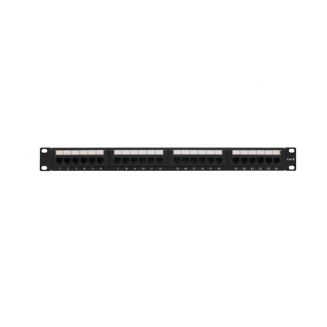 Patch Panel 24 Porturi 1U Cat 6 UTP Pentru Rack 19 Well EMAG Ro