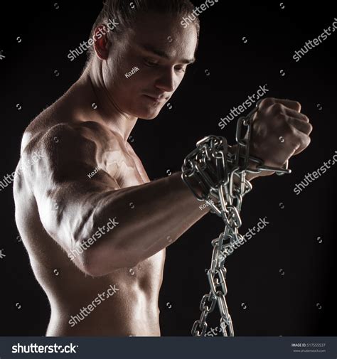 Portrait Naked Torso Brutal Male Bodybuilder Stock Photo Shutterstock
