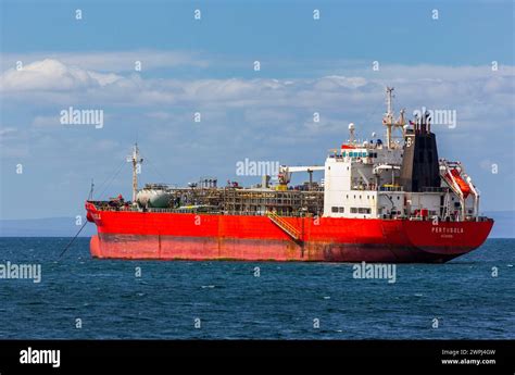 Oil Tanker Punta Arenas Magellan Strait Magallanes Region Chile