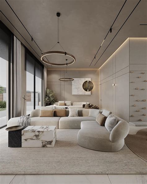 nuansa ruang keluarga  dua faktor wow terang  mewah