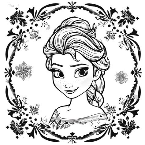 Dibujo De Elsa 04 De Frozen Para Colorear