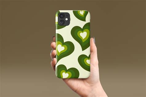 Floating Green Heart Phone Case Iphone Xr Case Cute Boho Etsy