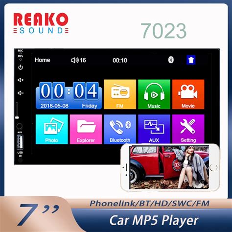 Reakosound Din Car Radio Hd Autoradio Multimedia Player Touch