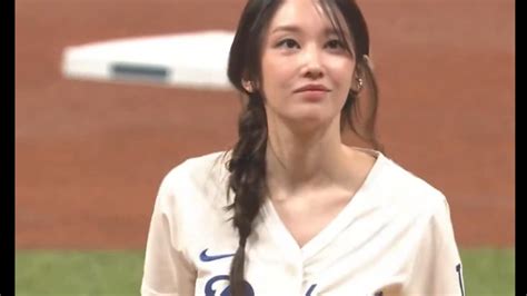 South Korean Actress Jeon Jong Seo Steals Heart With Her First Pitch For The Los Angeles Dodgers