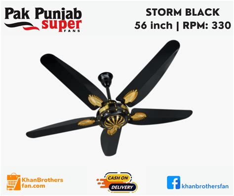 Pak Punjab Ceiling Fan Model Storm 5 Blades Size 56 Inch Rpm