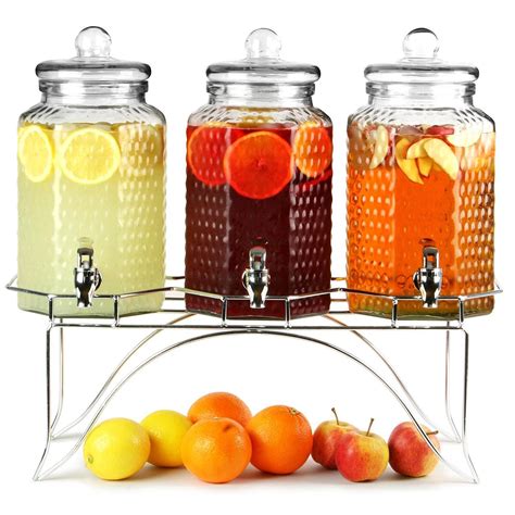 Glass Juice Dispenser Set Capacity 2 5 L Rs 5074 Piece East Coast