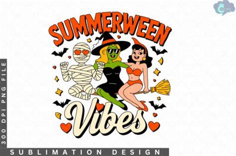 Summerween Vibes Png Hot Ghoul Summer P Graphic By Cut File Creative Fabrica
