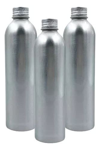 Envase Botella Aluminio Ml Tapa Aluminio Metalica X