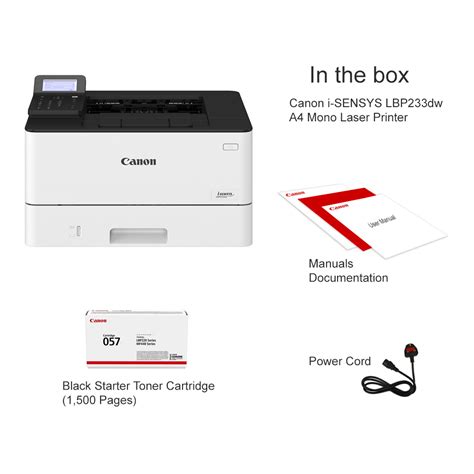 Canon i-SENSYS LBP233dw A4 Mono Laser Printer - 5162C011