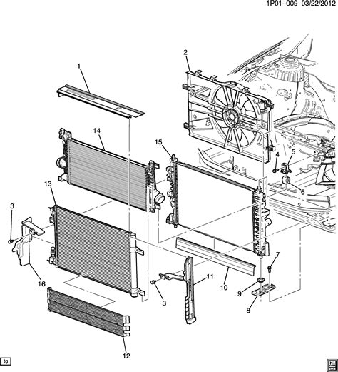 Cruze Radiator Mounting Related Parts Chevrolet Epc Online