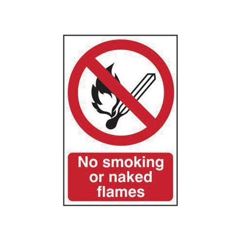 Shop Slingsby No Smoking Of Naked Flames Sign No Smoking Signs Zoro Uk Business Supplies