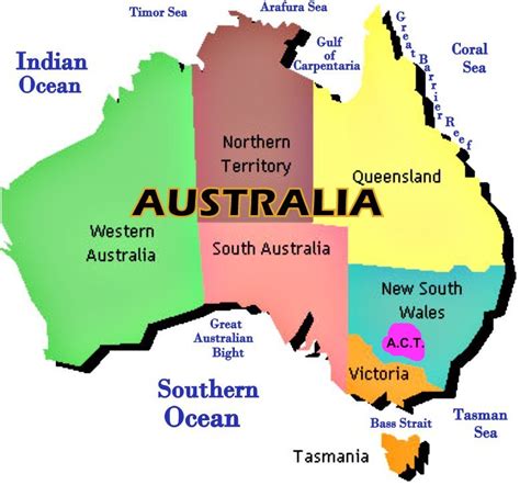 images  places pictures  info australia map states