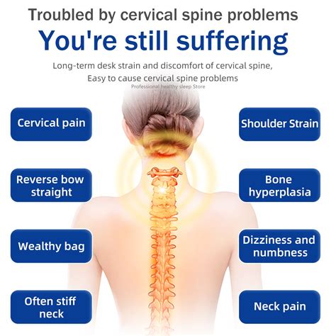 Contour Memory Foam Cervical Pillow Ergonomic Orth... – Grandado