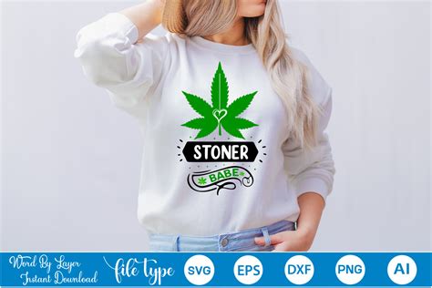 Stoner Babe Svg Graphic By Graphicpicker Creative Fabrica