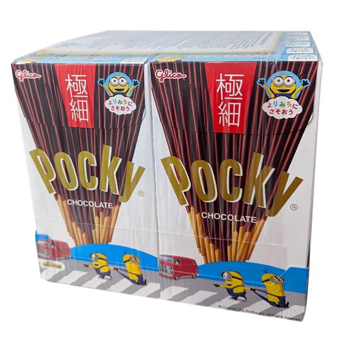 【限定優惠】日本固力果 Pocky 巧克力 極細 72g 10盒裝 【白盒】 Wanahong