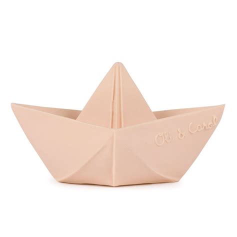 Oli Carol Teether Bath Toy Origami Boat Nude Leo Bella