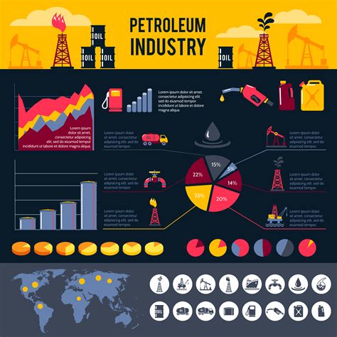 Petroleum Infographics Set 463045 Vector Art At Vecteezy