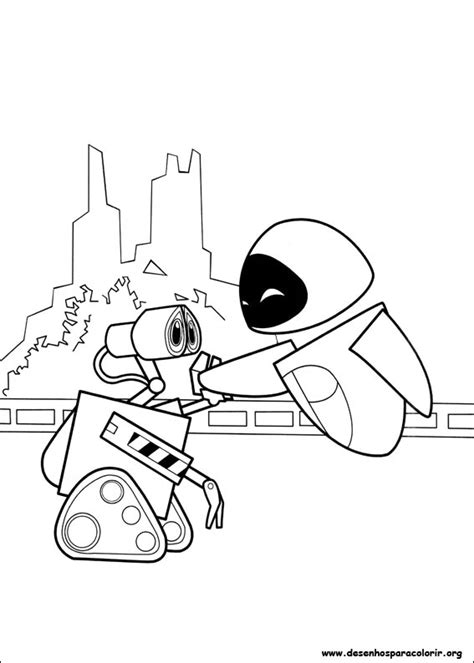 Wall-E para colorir