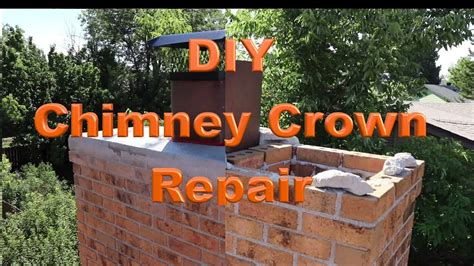 Diy Chimney Crown Repair Youtube