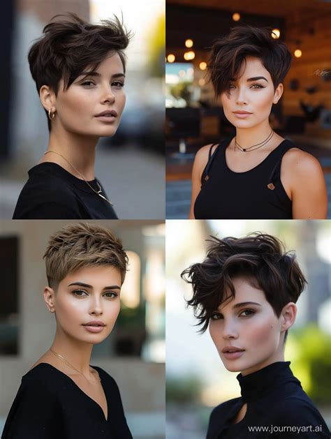 Chic Pixie Haircut Trends For Women 2024 Midjourney Prompt