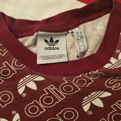 Vintage Adidas Logo print T-Shirt. Size... - Depop