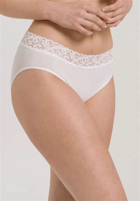 HANRO Moments Midi Briefs In White Arianne Lingerie