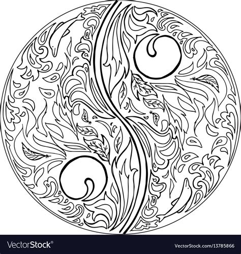 Раскраска инь янь (Много фото) - drawpics.ru