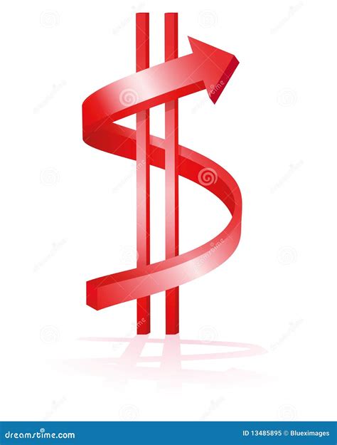 Rising dollar stock vector. Illustration of diagram, figures - 13485895