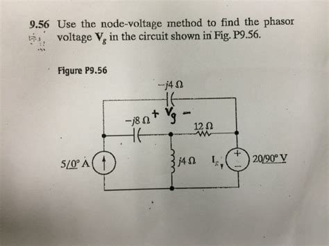 Solved 956 Use The Node Voltage Method To Find The Phasor