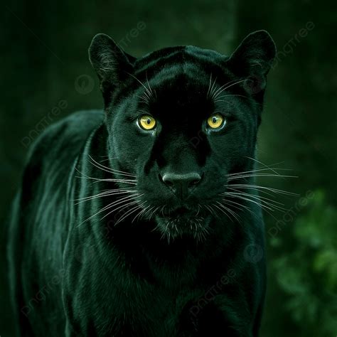 foto close  seekor macan kumbang hitam  anggun macan kumbang