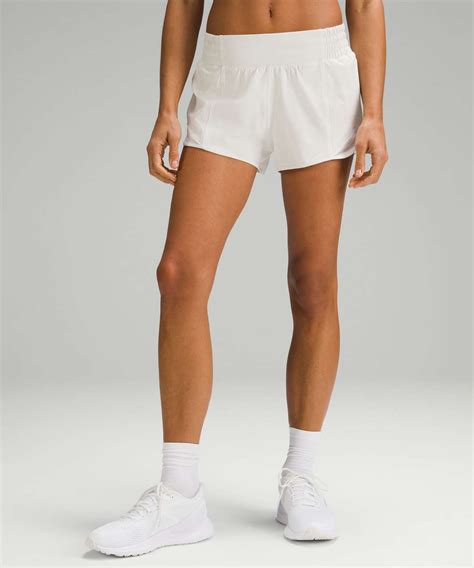 Lululemon Hotty Hot High Rise Lined Short 2 5 Bone Lulu Fanatics