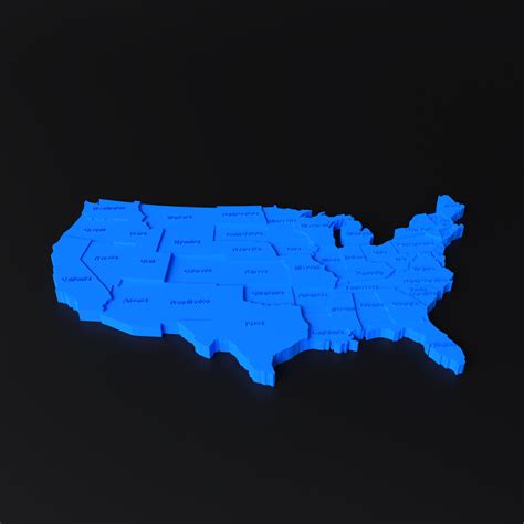 Usa Map Without State Names