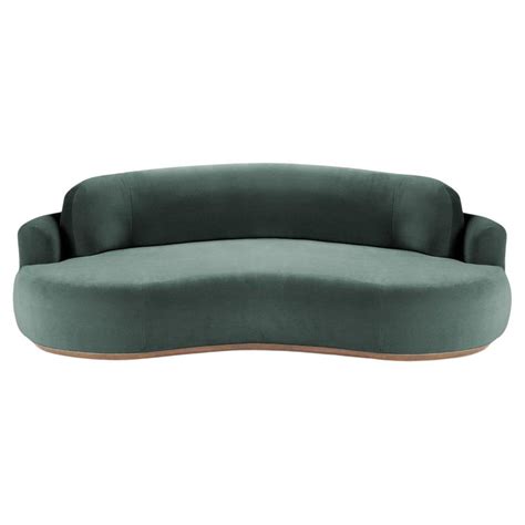 Naked Round Sofa Large With Natural Oak And Aluminium For Sale At Stdibs