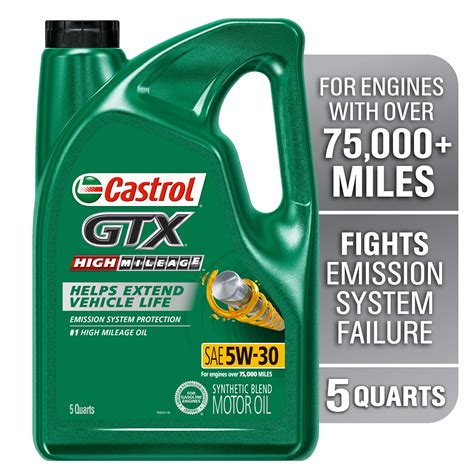 Snapklik Castrol Gtx High Mileage W Synthetic Blend Motor Oil