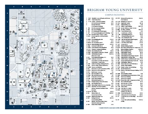 Brigham Young University Map Provo Ut • Mappery